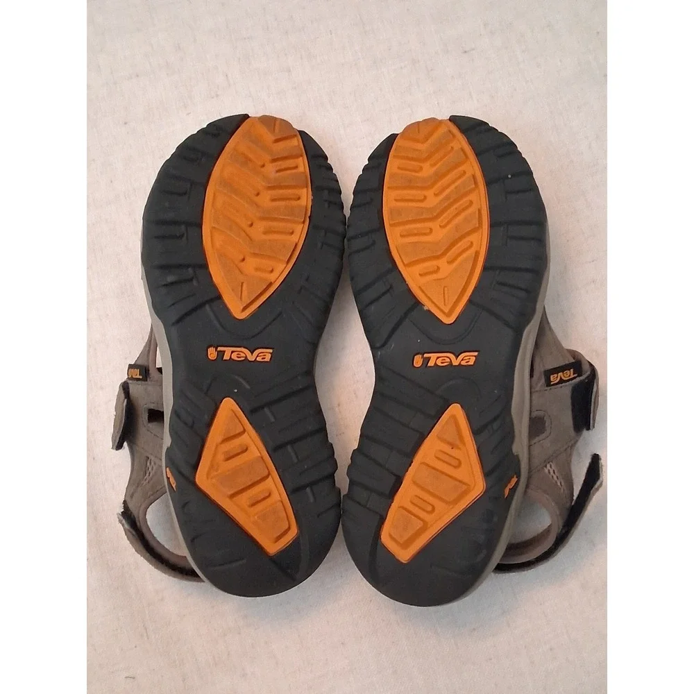 Teva Tanza Mens Suede Sport Sandals Brown Hiking Water Shoes 1002433 Size 10